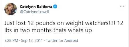 Catelynn Baltierra Weight Loss