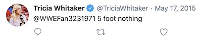 Tricia Whitaker How Tall